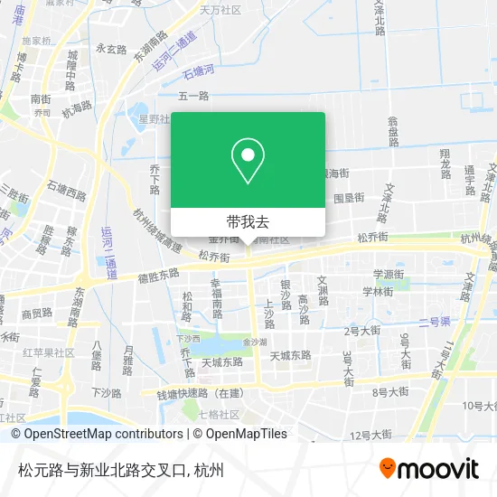 松元路与新业北路交叉口地图