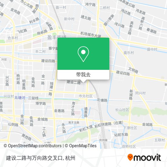 建设二路与万向路交叉口地图