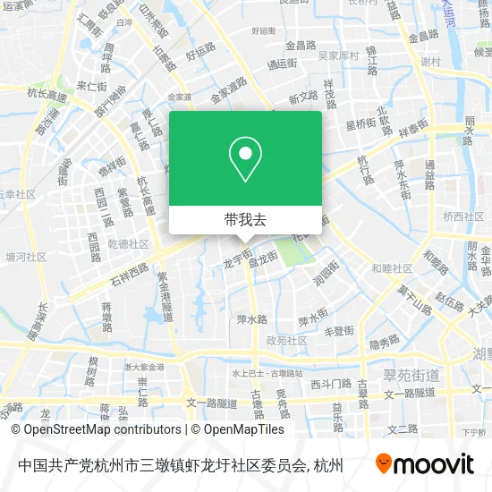 中国共产党杭州市三墩镇虾龙圩社区委员会地图
