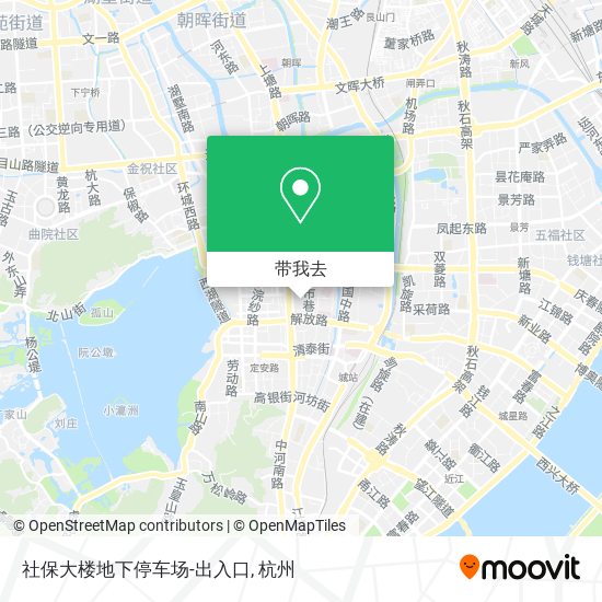 社保大楼地下停车场-出入口地图