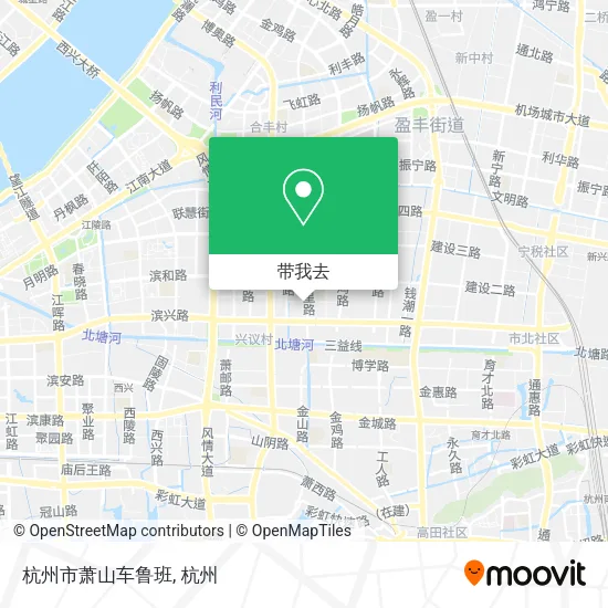 杭州市萧山车鲁班地图