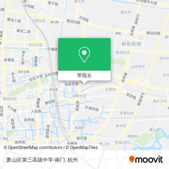 萧山区第三高级中学-南门地图