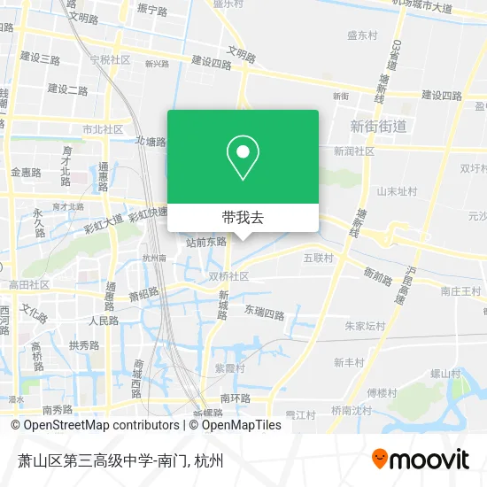 萧山区第三高级中学-南门地图