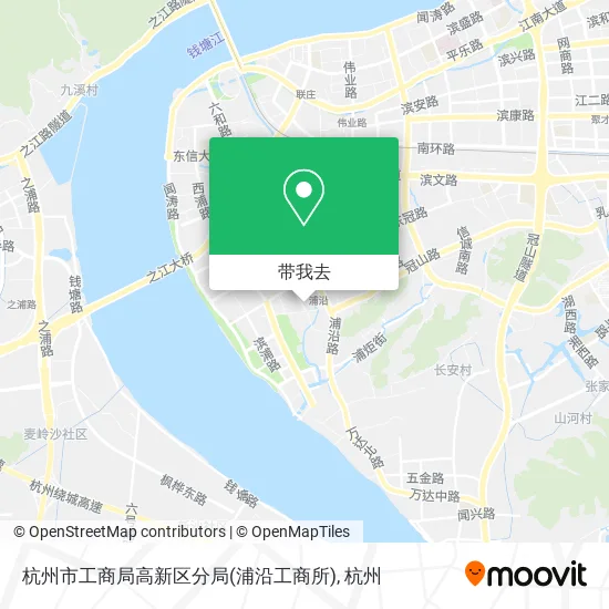 杭州市工商局高新区分局(浦沿工商所)地图