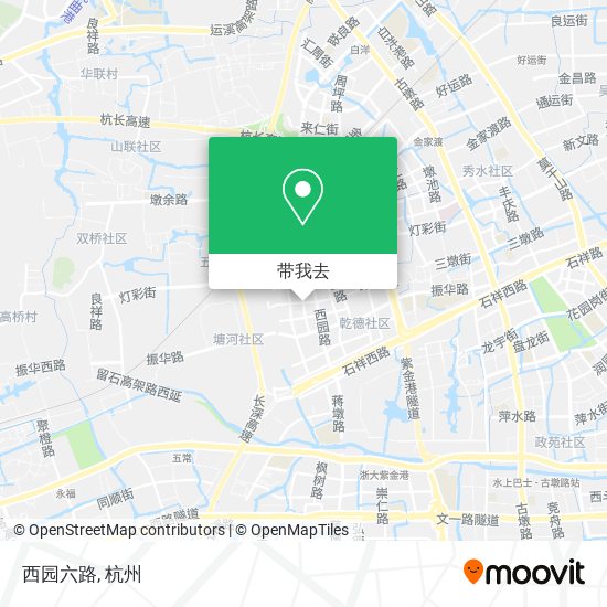 西园六路地图