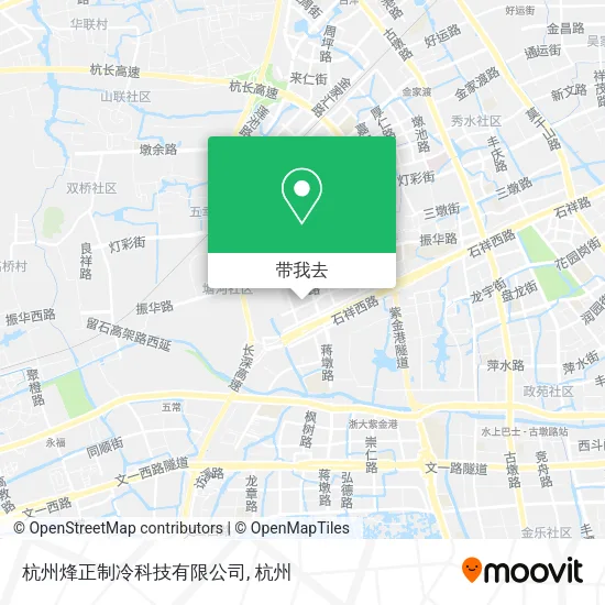 杭州烽正制冷科技有限公司地图