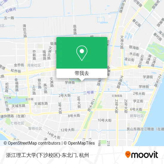 浙江理工大学(下沙校区)-东北门地图