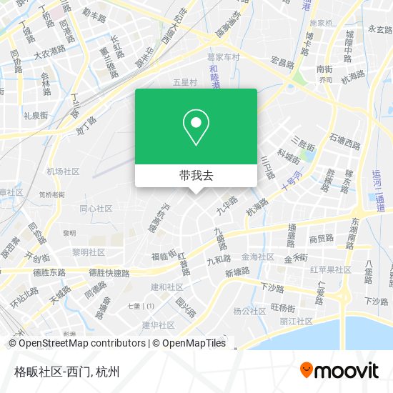 格畈社区-西门地图
