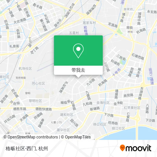 格畈社区-西门地图