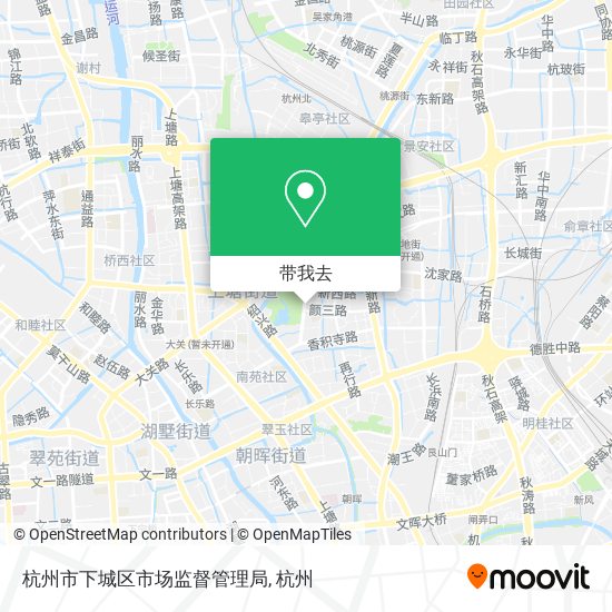 杭州市下城区市场监督管理局地图