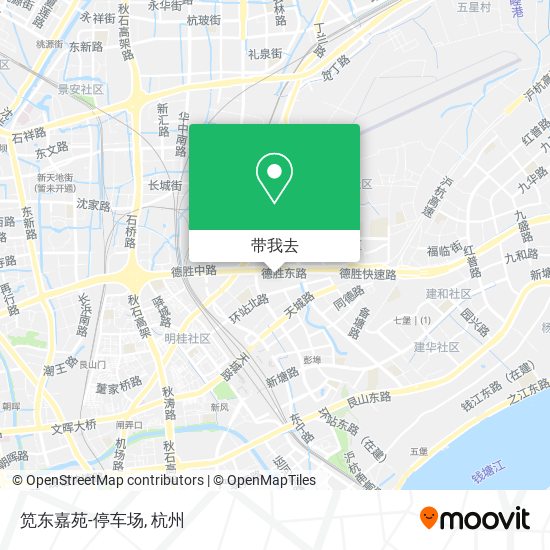 笕东嘉苑-停车场地图