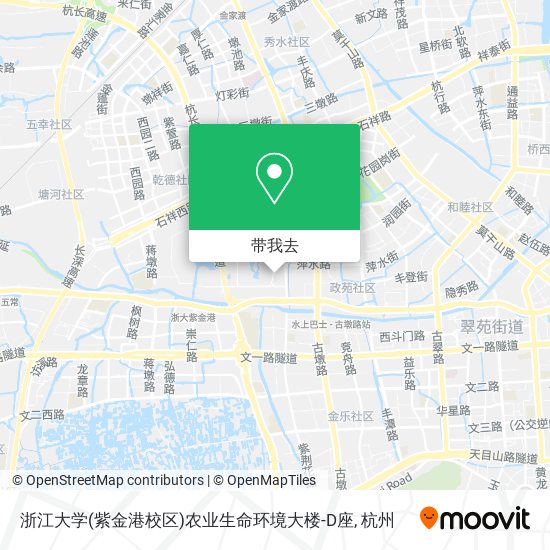 浙江大学(紫金港校区)农业生命环境大楼-D座地图