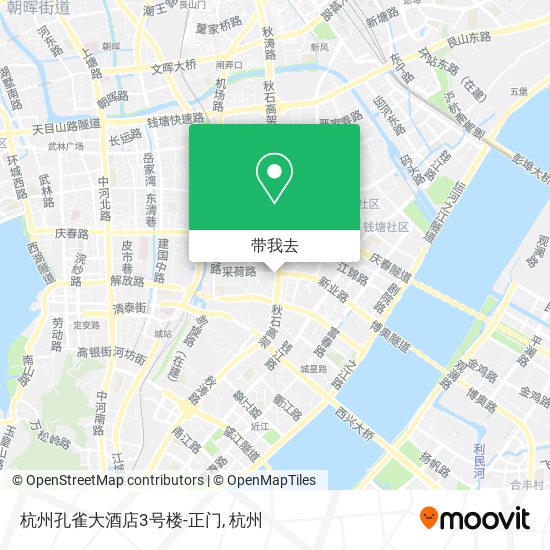 杭州孔雀大酒店3号楼-正门地图