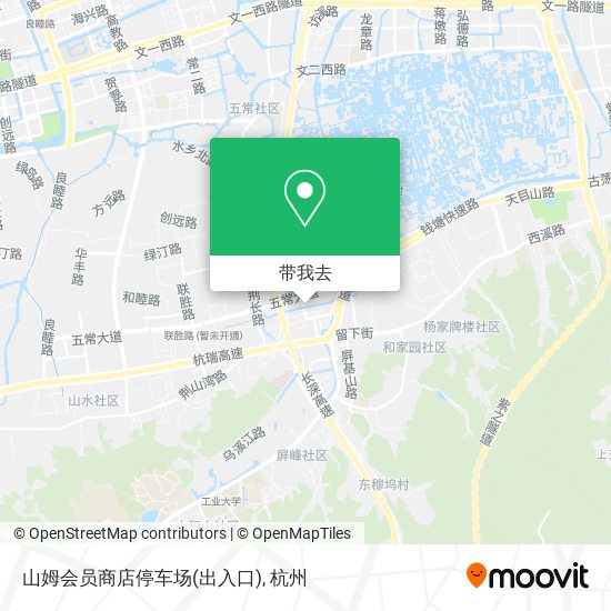 山姆会员商店停车场(出入口)地图