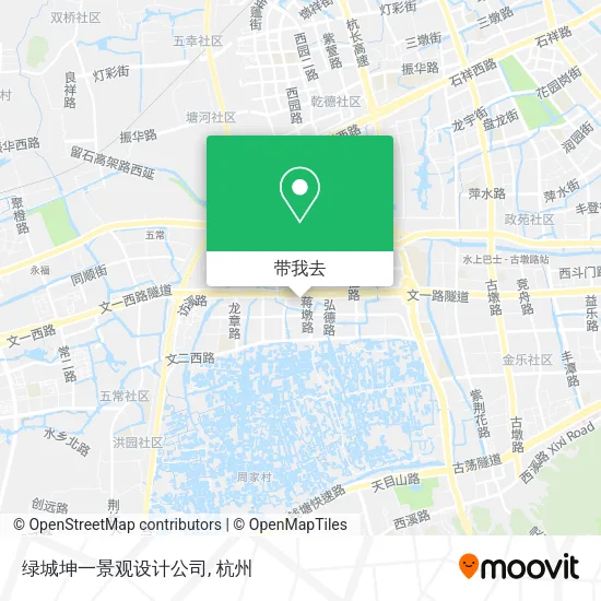 绿城坤一景观设计公司地图