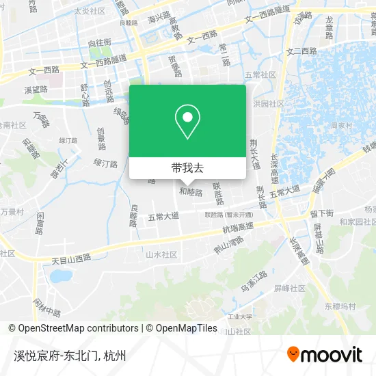 溪悦宸府-东北门地图