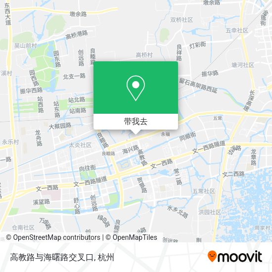 高教路与海曙路交叉口地图