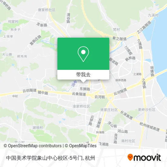 中国美术学院象山中心校区-5号门地图