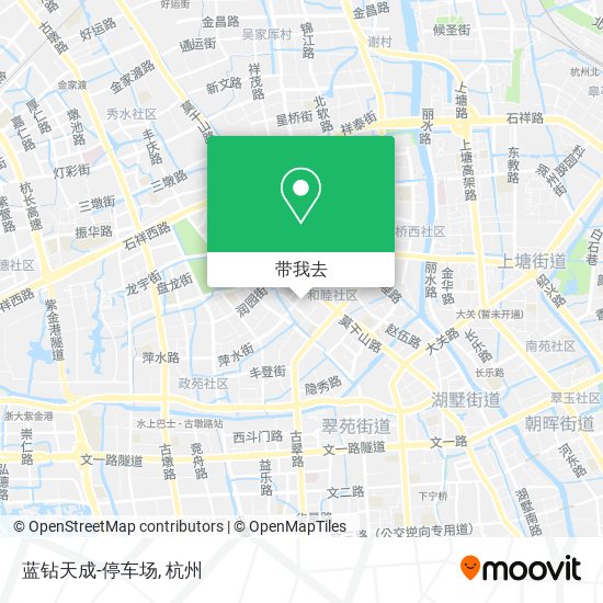 蓝钻天成-停车场地图