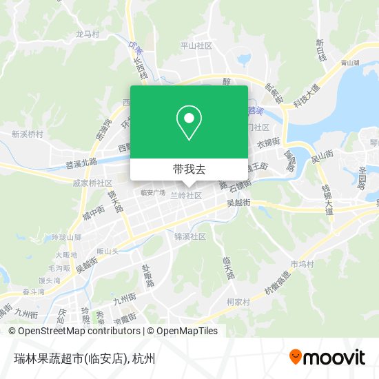 瑞林果蔬超市(临安店)地图