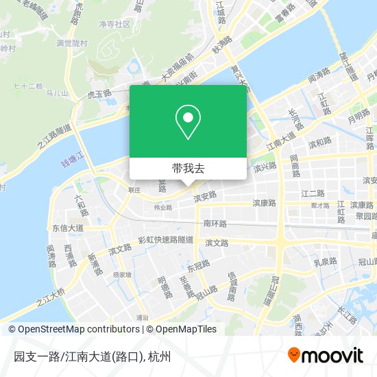 园支一路/江南大道(路口)地图