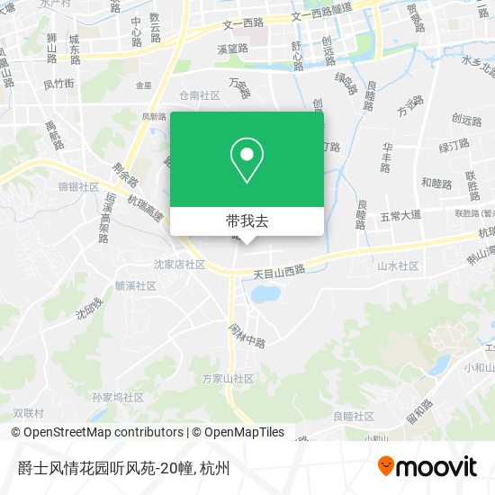 爵士风情花园听风苑-20幢地图