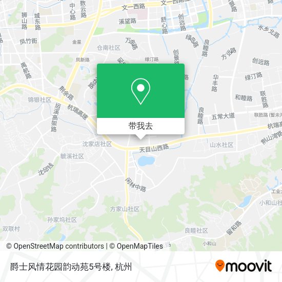 爵士风情花园韵动苑5号楼地图