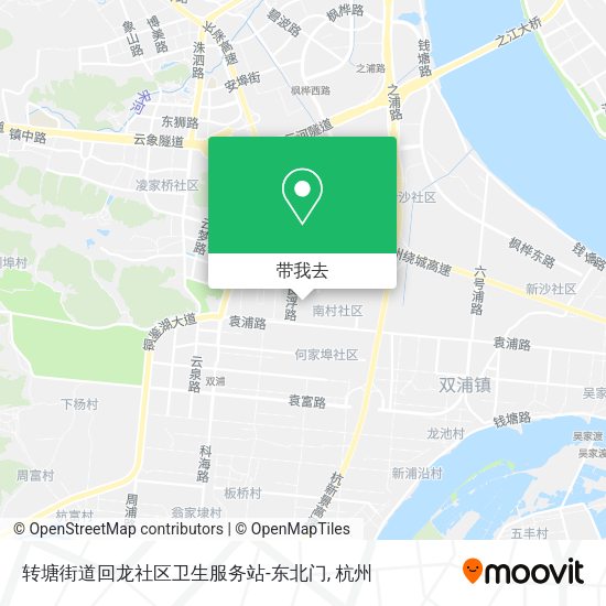 转塘街道回龙社区卫生服务站-东北门地图