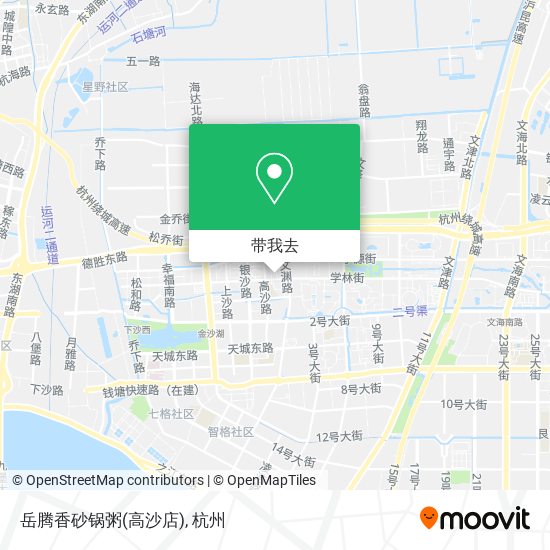 岳腾香砂锅粥(高沙店)地图