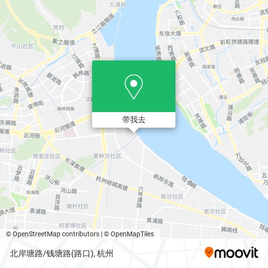 北岸塘路/钱塘路(路口)地图