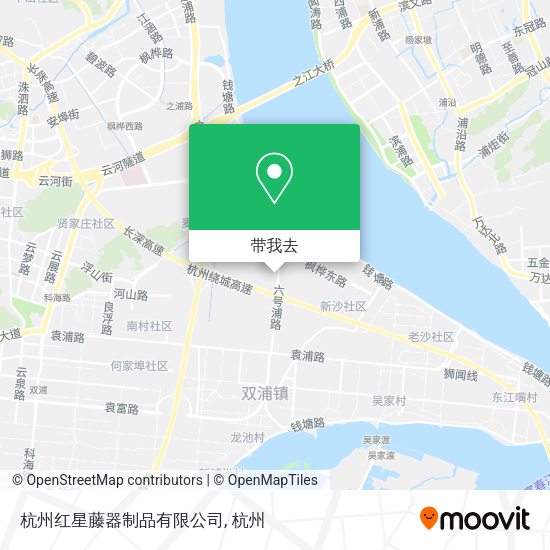杭州红星藤器制品有限公司地图