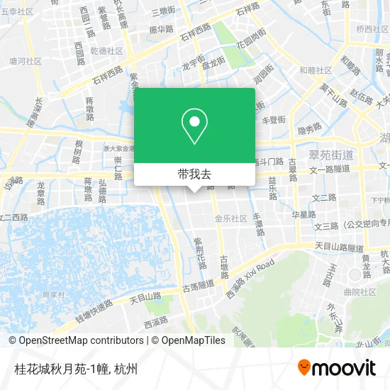 桂花城秋月苑-1幢地图