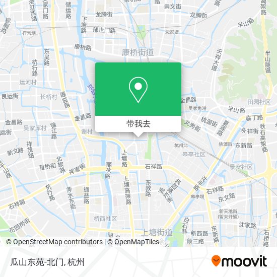 瓜山东苑-北门地图