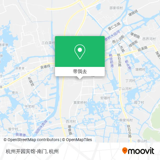 杭州开园宾馆-南门地图