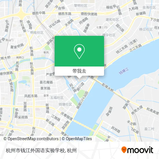 杭州市钱江外国语实验学校地图