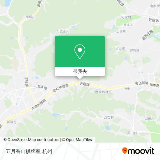 五月香山棋牌室地图