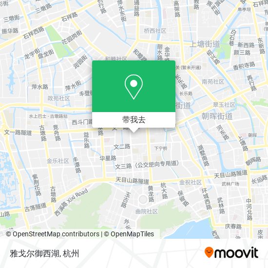 雅戈尔御西湖地图