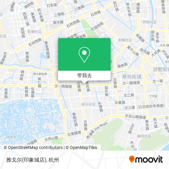 雅戈尔(印象城店)地图