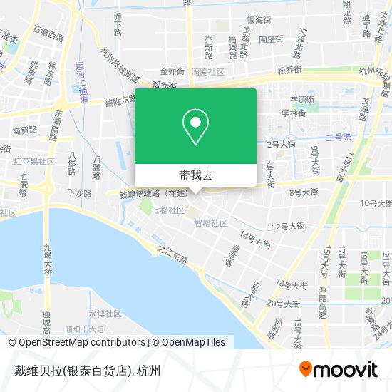 戴维贝拉(银泰百货店)地图