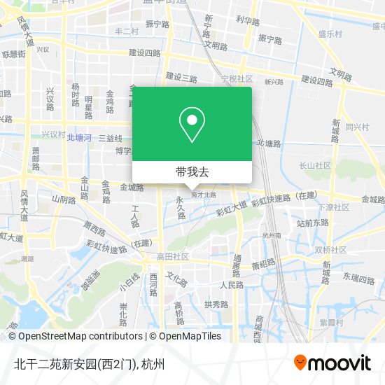 北干二苑新安园(西2门)地图
