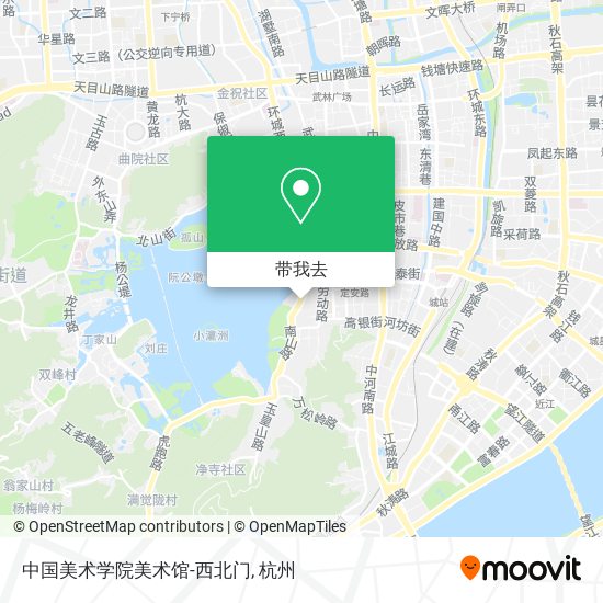 中国美术学院美术馆-西北门地图