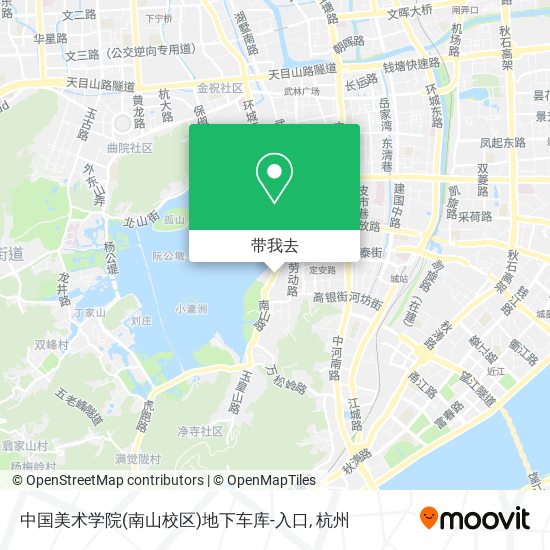 中国美术学院(南山校区)地下车库-入口地图