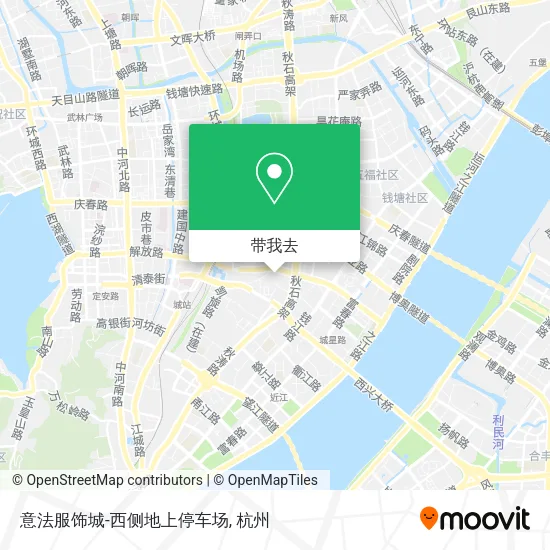 意法服饰城-西侧地上停车场地图