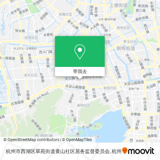 杭州市西湖区翠苑街道黄山社区居务监督委员会地图