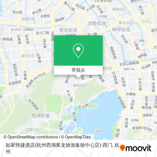 如家快捷酒店(杭州西湖黄龙旅游集散中心店)-西门地图