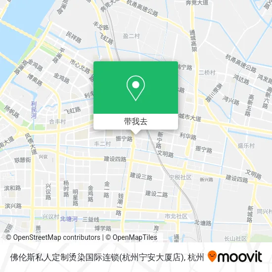 佛伦斯私人定制烫染国际连锁(杭州宁安大厦店)地图