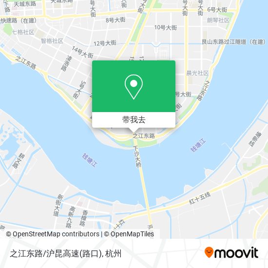 之江东路/沪昆高速(路口)地图