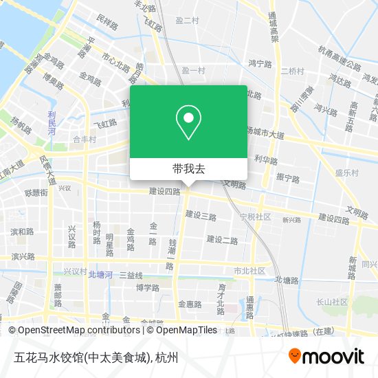 五花马水饺馆(中太美食城)地图