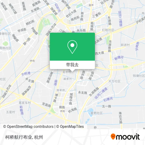 柯桥航行布业地图