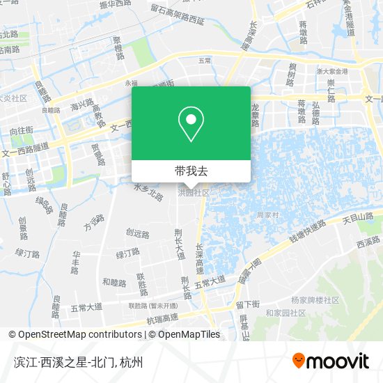 滨江·西溪之星-北门地图